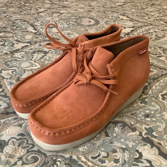 Nwt Clarks Padmore Wallabee 691 Rust 